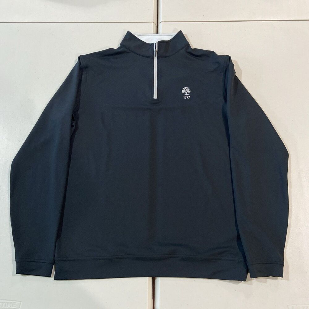 Peter Millar Quarter Zip Crown Sport Perth Pullover Men's Claremont Country Club
